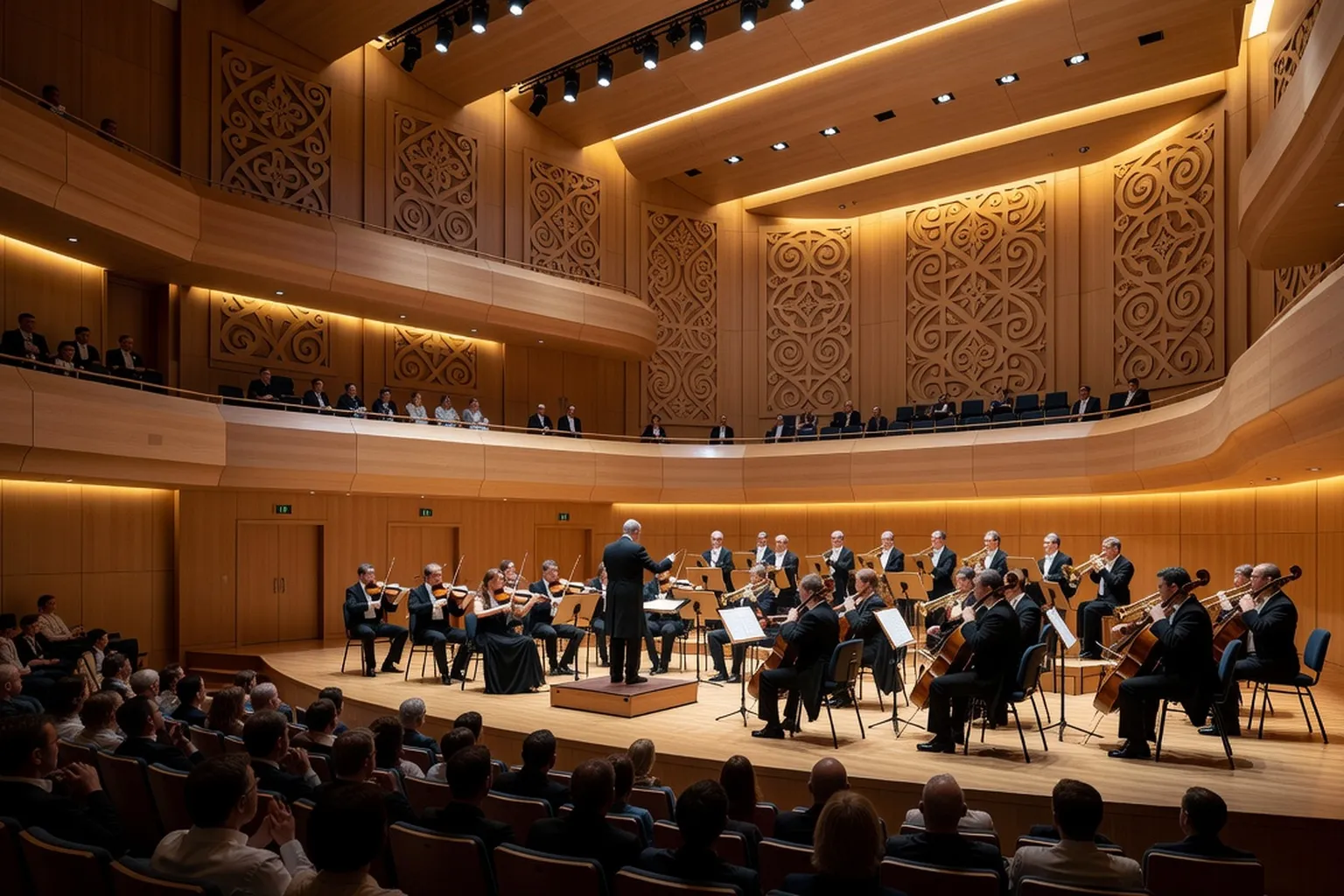 Salle de concert philharmonique russe contemporaine