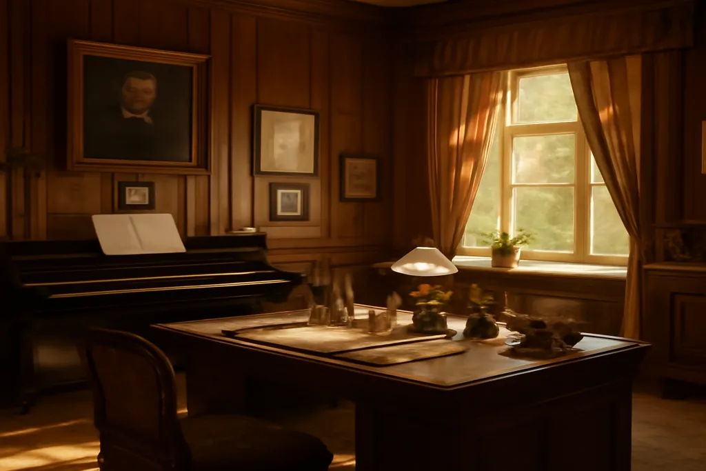 Musee-maison de Tchaikovski a Klin avec bureau d'ecriture preserve